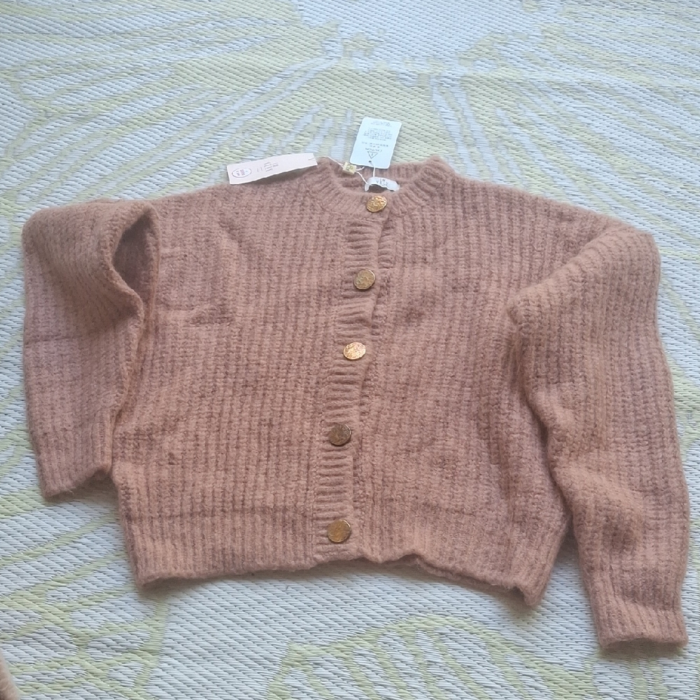 IM VELY cozy Pink Sweater